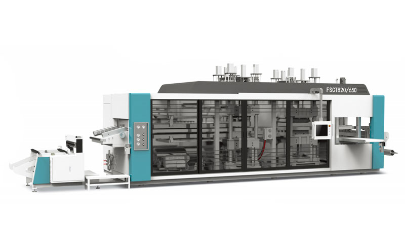 FSCT820/650 SERIES Intelligence Pressure and Vacuum Multi-Station Thermoforming Machine